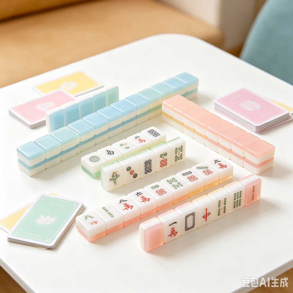 colorful mahjong score chips