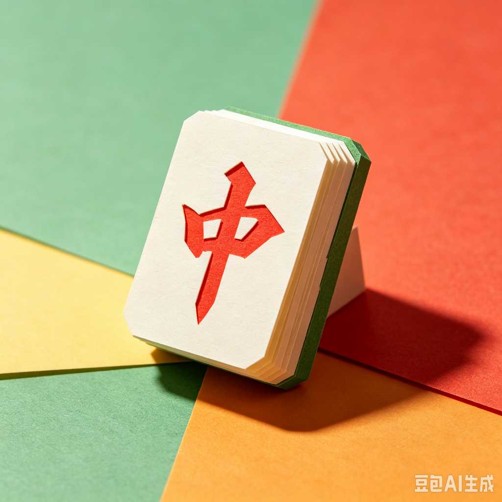 stylish text mahjong set